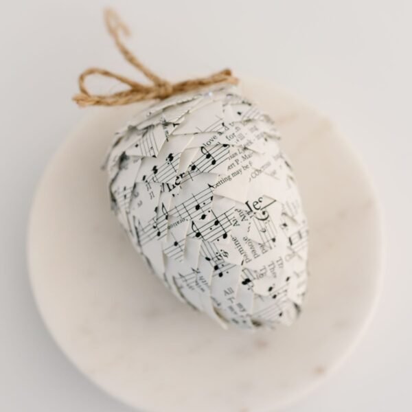 Hymnal Pinecone Ornament