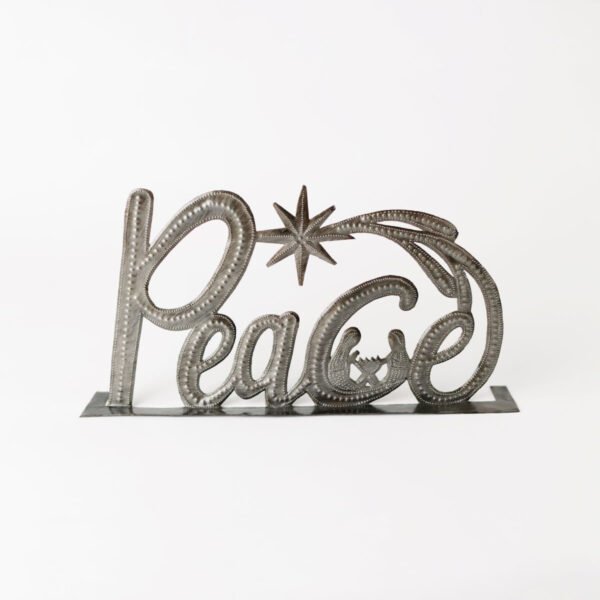 Peace Standing Metal Art