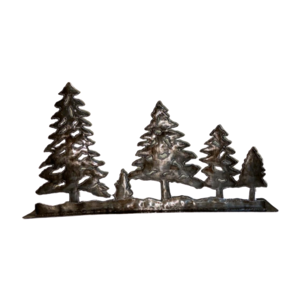 Pine Tree Forest Metal Art