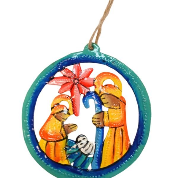 Painted Nativity Ornament